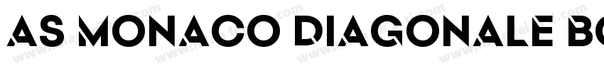 AS Monaco Diagonale Bold字体转换